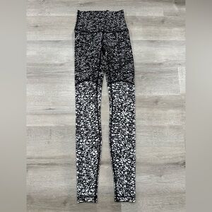 M29 Lululemon Wunder Under Pant Legging Hi-Rise Ice Breaker White Black Size 2